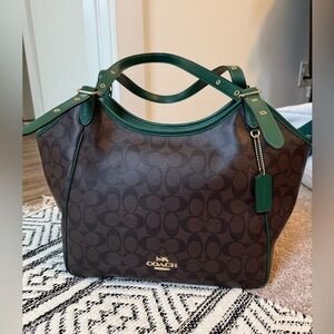 New condition, Coach Meadow Signature Shoulder Bag, worn 3 times